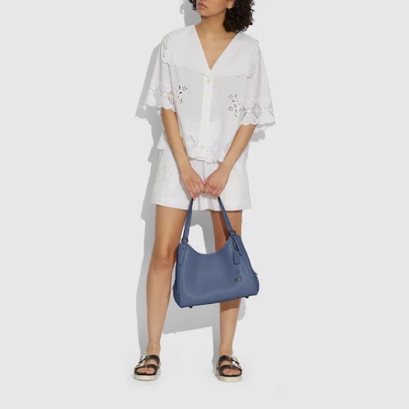 Coach Lori Leather Shoulder Bag - Washed Chambray - Picture 5 of 8